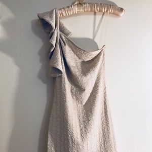 One shoulder tight mini dress